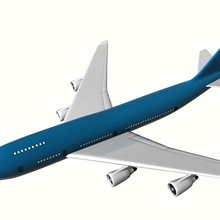 boeing koyacağız serisi 400 747 aerodinamik uçak avion azkoul buelo comercial ticari sinek jet model sala dizi gökyüzü smain alanı yakınında 3d print model - Mito3D