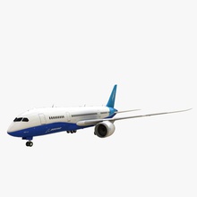 boeing 787-8 dreamliner 3degestar 787 8 air aircraft airline airplane airways commercial gear generic jet land model plane transport 3d print model - Mito3D