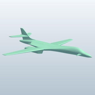 bombardier furtif Etats Unis v1 américain armes armure imprimable lowpoly 3d print model - Mito3D