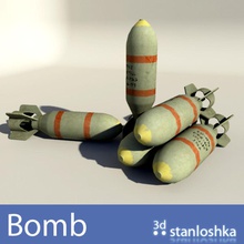bomb aircraft airplane bomber bombshell bullet military missile model plane projectile stanloshka weapon 3d print model - Mito3D