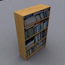 kitap raf kitaplar kitaplık durumda david turner mobilyalar mobilya kütüphane depolama 3d print model - Mito3D