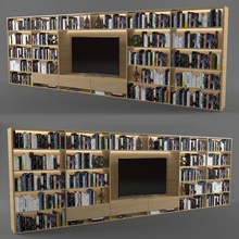 bibliothèque 2 une de livres étagère la construction le cabinet couvercle l'ameublement mobilier modèle carnet notes nutuk bureau orii papier à lecture des étagères 3d print model - Mito3D
