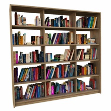 kitaplık kitap kitaplar 3degestar dolap kapak varsayılan mobilyalar mobilya kütüphane daha düşük model ofis kağıt poly okuma oda raf 3d print model - Mito3D