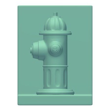 bookend fire hydrant v1 novelties printable lowpoly 3d print model - Mito3D