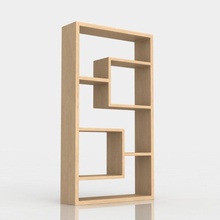 bookshelf 1 ash wood 3d 3dmotus books furnishings furniture library max model shelf shelving study 3d print model - Mito3D