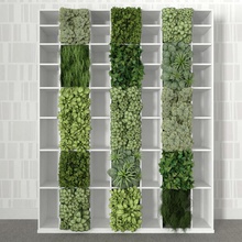 kitaplık dikey bahçe archi viz mimarlık elemanları fitomodul fitostena yeşil ev kütüphane model bitki sahne raf duvar 3d print model - Mito3D