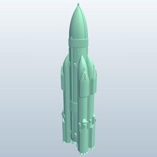 razzo space shuttle v1 booster spazio navetta esterno navicella stampabile lowpoly di veicoli spaziali 3d print model - Mito3D