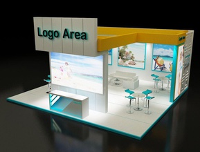 booth exhibition stand 8 architecture model scene structure yahia zakreaa 3d print model - Mito3D