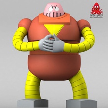 boss robot - bobo-bot bobo jefe bot de dibujos animados carácter vaya mazinger modelo modelsquid nagai el 3d print model - Mito3D