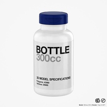 bottiglia 300cc 60designwebpick la medico medicina modello pillola scienza sport le vitamine 3d print model - Mito3D