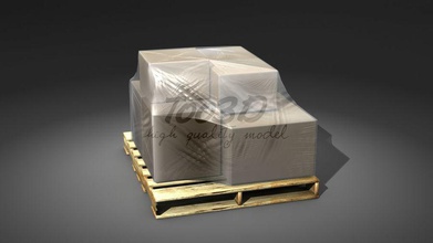 caixas+palete 40x48 a caixa carga caixote industrial modelo palete partes plataforma de armazenamento too3d transporte nós madeira 3d print model - Mito3D