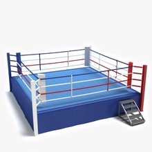 ring di pugilato abramsdesign arenas box eventi combattimento gioco partita anello spettacolo sport piazza il wrestling 3d print model - Mito3D