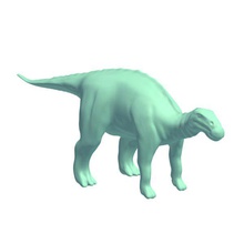 brachylophosaurus v1 dinozorlar yazdırılabilir lowpoly 3d print model - Mito3D