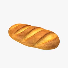 Brot 3dgood gebacken wird Bäckerei Frühstück Getreide verkrustet d Mehl Essen frisch Korn gesund loaf Mahlzeit Modell Natur Hafer Bio Roggen Samen Weizen weiß ganze 3d print model - Mito3D