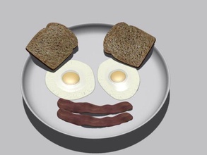 breakfastmax bacon breakfast max broken dark egg food magician restaurant 3d print model - Mito3D