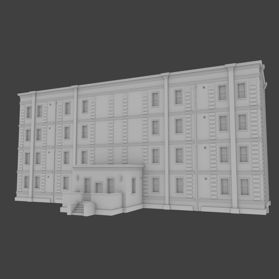 brique appartement deux de l'intérieur la demeure américain l'appartement l'architecture les blocs britanniques construction commercial condo l'extérieur plat maison modèle location structure symmetria3d 3D print model - Mito3D