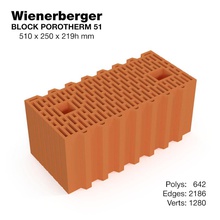 brick porotherm51 architecture arkof blocks building clay elements house masonry model porotherm stone structure wall wienerberger 3d print model - Mito3D