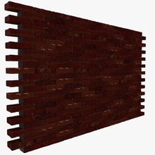 brick wall 01 architecture bigviceroy building concret construction elements group model monument mortar object old rigid solid styled 3d print model - Mito3D