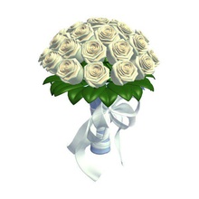 bridebouquet v1 brides bouquet plants wildlife printable lowpoly 3d print model - Mito3D