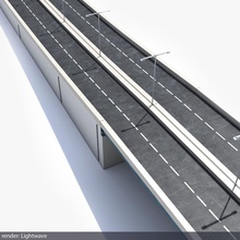 köprü mimarlık bina şehir beton inşaat elemanları karayolu metal model modern planetstation nehir yol yapısı 3d print model - Mito3D