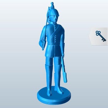 british lifeguards v1 people printable lowpoly 3d print model - Mito3D
