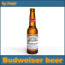 budweiser garrafa de cerveja o álcool barra a bebidas pac beber dzejsi etiqueta alimentos vidro barril cozinha rotulado líquido modelo pub espírito 3d print model - Mito3D