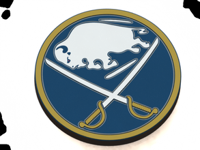 les sabres de buffalo, logo la lnh sport glace hockey buffalo sports 3d print model - Mito3D