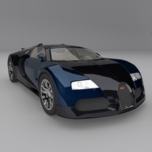bugatti veyron 3d 3ds 3dwarri0r auto autodesk de l'automobile voiture luxe max maya modèle obj course sport transport véhicule 3d print model - Mito3D