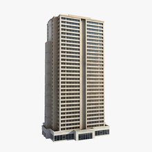 bina gökdelen 3d multimedya angeles mimarlık engeller şehir downtown ev dönüm noktası los Büyükşehir model yeni ofis sahne yapısı kentsel york 3d print model - Mito3D