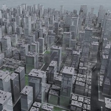 buildings1maxzip de l'architecture la construction buildings1 max zip ville paysage urbain gratuit kision modèle scène gratte-ciel 3d print model - Mito3D