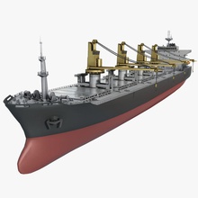 bulker ship assets boat cargo carrier commercial cordy crane heavy industrial lng lowpoly marine merchant model oil petrol refinery sea shipping transport vessel watercraft 3d print model - Mito3D