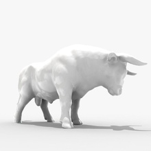 2 boğa hayvan canavar bull Boğa Güreşi baldır şarj edin inek dekorasyon çiftlik heykelcik giimann hayvancılık matador minyatür model öfke tarama heykel parlak toro 3d print model - Mito3D