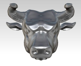 bull head 3d angry animal architecture artwork background bust cnc cow elements garden graphics illustration isolate lucky hunter 2008 model mount printer retro sculpture stone texas wall white 3d print model - Mito3D