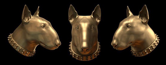 bull terrier kafa 3d alexandr Amerikan hayvan mimarlık büstü köpek elemanları heykelcik özgürlük baş hayat memeli model pavljuk evcil av yazdırılabilir yavrusu hazır heykel sembol vahşi 3d print model - Mito3D
