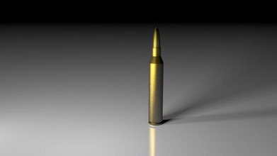 marcador + shell rifle 223 carcaça bala armas 3d print model - Mito3D