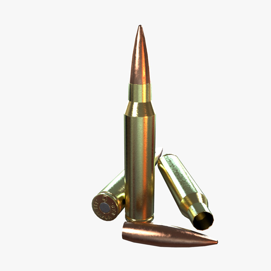 kurşun düşük poly 338 barret cal kalibre silah el içi boş lapua daha model paketi tabanca işaret etti tüfek sdreamers kabuk av tüfeği keskin nişancı 3D print model - Mito3D