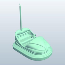 çarpışan araba v2 tampon araç yazdırılabilir lowpoly 3d print model - Mito3D