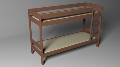 bunk bed bedroom child furnishings furniture kheelo kid model wood wooden 3d print model - Mito3D