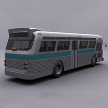 bus car game gameart3d heavy long lower poly ready real time vehicle 3d print model - Mito3D