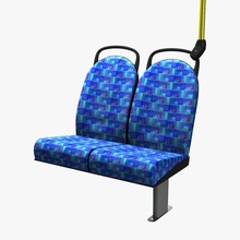 otobüs koltuk sandalye şehir Koç yastık daveido decker çift iç london model çifti parçalar yolcu otur turist tren ulaşım kentsel araç 3d print model - Mito3D
