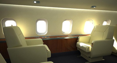 business aircraft single seat airplane chair corporate furnishings furniture helicopter interior jet model plane titus123 vip 3d print model - Mito3D
