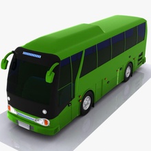 el autobús coche transporte de dibujos animados la ciudad entrenador decker eléctrico juego pesado metro modelo motor del pasajero público carretera único toon turismo juguete tren camión vehículo virtualhorizonstudio 3d print model - Mito3D