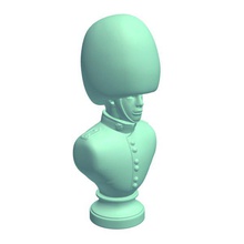 bust british palace guard v1 statues busts printable lowpoly 3d print model - Mito3D