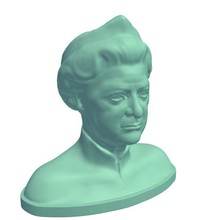 bust old queen v3 statues busts printable lowpoly 3d print model - Mito3D
