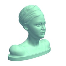 busto di giovane principessa v2 il giovani statue busti stampabile lowpoly 3d print model - Mito3D