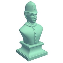 bustbritish policial v1 fracasso britânico estátuas bustos imprimível pobre 3d print model - Mito3D