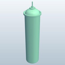 el butano líquido de la boquilla botella v1 fluido los contenedores imprimible lowpoly 3d print model - Mito3D