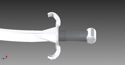 buz kılıcı kılıç silah 3d print model - Mito3D