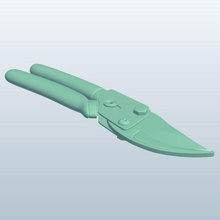 bypass hand pruner v1 4in tools equipment printable lowpoly 3d print model - Mito3D