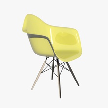 c&r eames daw président fauteuil c de la chaise charles conception l'ameublement le mobilier ikea modèle nekikoul en plastique r ray bardage s'asseoir vitra blanc bois 3d print model - Mito3D